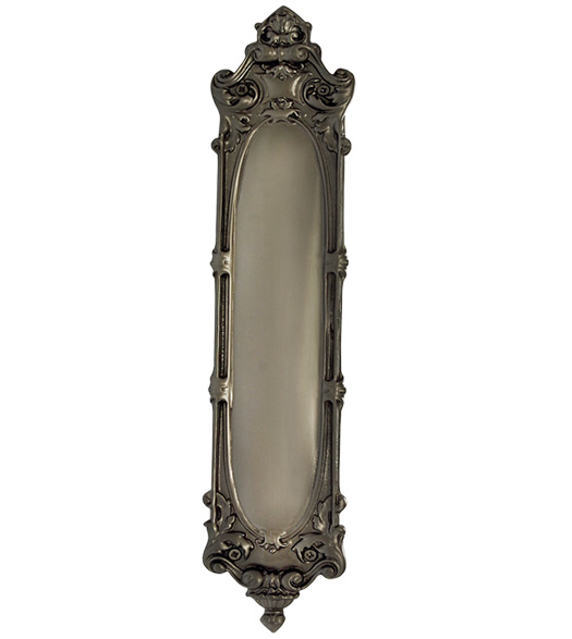 Louis 3-1/8 x 15-1/4 Solid Brass Push Plate